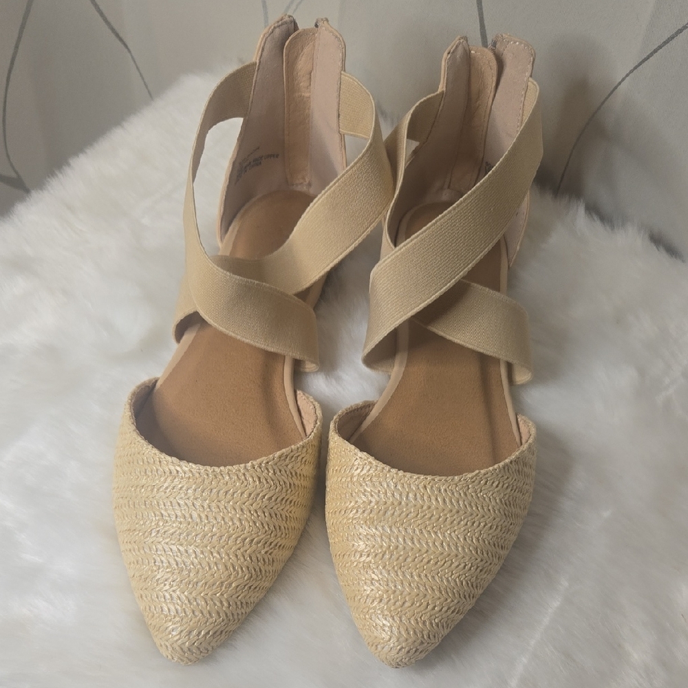 Sugar Beige Women's Espadrille Flats